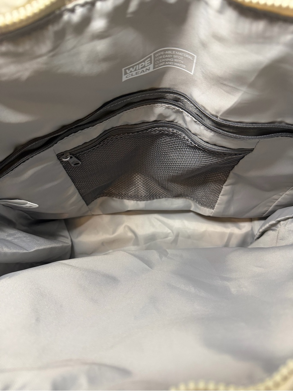 adidas Cream Quilted Tote Bag with Dual Straps - Picture 5 of 9